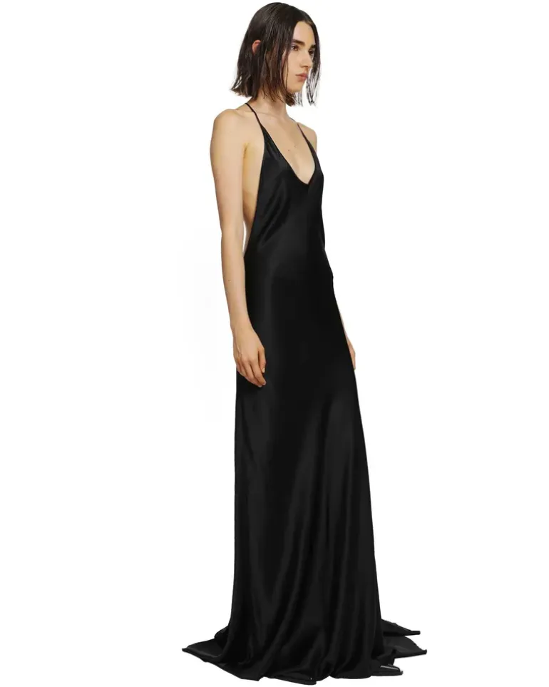 Eleonor X-Long Slip Dress Black