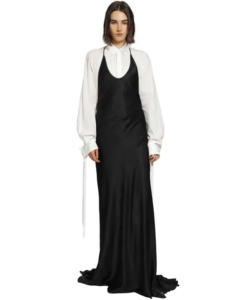 Eleonor X-Long Slip Dress Black