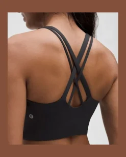 Energy Longline-BH mit mittlerem Halt für B–D-Cups Evolve für Frauen – Größe in Black