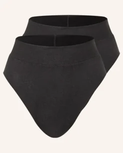 2er-Pack Taillenslips Elastic schwarz