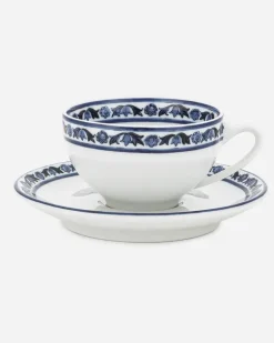 2er-set Espressotassen Mit Untertasse Aus Porzellan - Espressotassen Mehrfarbig