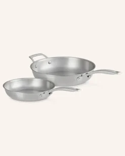 2er-Set Pfannen silber No
