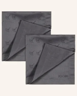 2er-Set Servietten Faded Cornflower grau Dunkelgrau