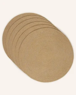 6er-Tischset Poi braun Beige