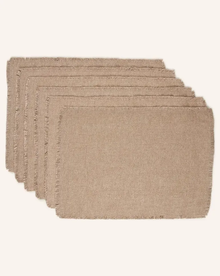 6er-Tischset Siya beige
