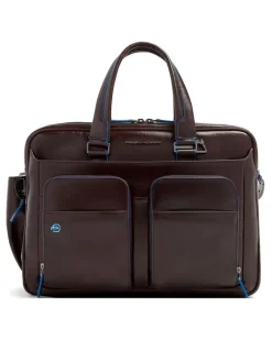 Erweiterbare Laptoptasche - Braun