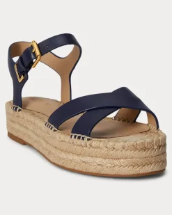 Espadrille Emeryn aus Leder Blue