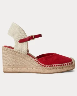Espadrille Robby aus Segeltuch und Jute Red