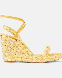 Espadrille-Wedges Costiera Crystal Gelb