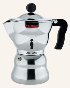 Espressokocher Moka Alessi silber