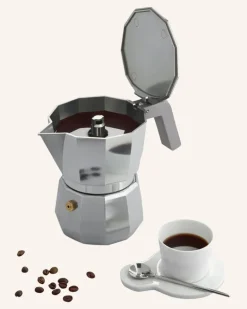 Espressokocher silber