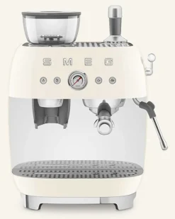 Espressomaschine ecf03 Mit Kaffeemühle beige Creme