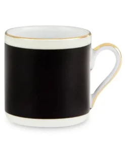 Espresso-Service mit Tiger-Print - Schwarz