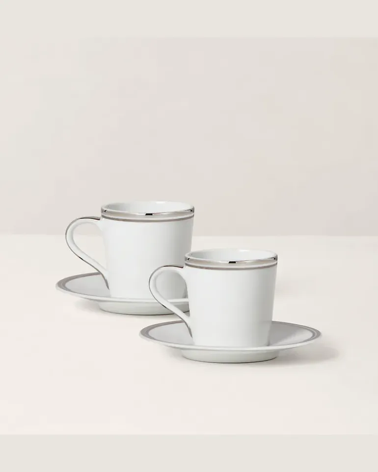 Espressotassen-Geschenkset Wilshire Silver