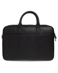 Essential Aktentasche mit Logo-Schild - Schwarz