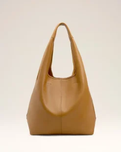 Etienne Hobo Bag aus geschmeidigem Leder in Gelb Gelb Unisex Cumin