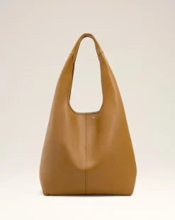 Etienne Hobo Bag aus geschmeidigem Leder in Gelb Gelb Unisex Cumin