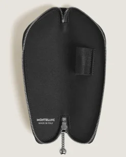 Etui für 1 Schreibgerät aus Leder mit Krokoprägung - Schwarz - Leder - MB220484 - Schreibgeräteetuis