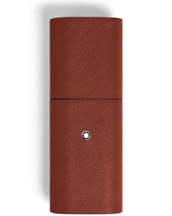 Etui für 2 Schreibgerät aus Sartorial Leder - Red Oak - Leder - MB223127 - Schreibgeräteetuis