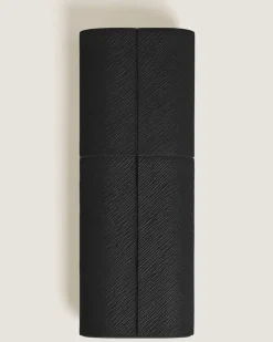 Etui für 2 Schreibgerät aus Sartorial Leder - Schwarz - Leder - MB222340 - Schreibgeräteetuis