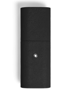 Etui für 2 Schreibgerät aus Sartorial Leder - Schwarz - Leder - MB222340 - Schreibgeräteetuis