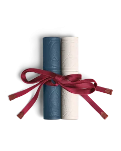 Etui für 2 Schreibgeräte Meisterstück Romeo & Juliet aus hochwertigem Leder - Elfenbein - Leder - MB222429 - Schreibgeräteetuis