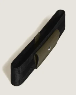 Etui für 1 Schreibgerät mit elastischem Band aus hochwertigem Leder - Khaki - Leder - MB221378 - Schreibgeräteetuis