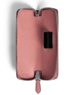 Etui für 1 Schreibgerät mit Reißverschluss aus Sartorial Leder - Zartes Rot - Leder - MB198884 - Schreibgeräteetuis