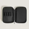 Etui für 8 Schreibgerät mit Reißverschluss aus Sartorial Leder - Schwarz - Leder - MB220374 - Schreibgeräteetuis
