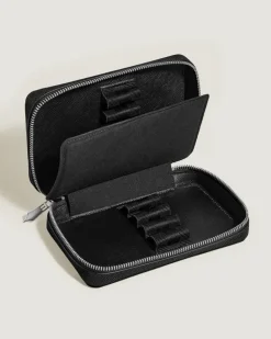 Etui für 8 Schreibgerät mit Reißverschluss aus Sartorial Leder - Schwarz - Leder - MB220374 - Schreibgeräteetuis