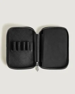 Etui für 8 Schreibgerät mit Reißverschluss aus Sartorial Leder - Schwarz - Leder - MB220374 - Schreibgeräteetuis
