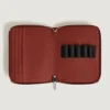 Etui für 5 Schreibgerät mit Reißverschluss aus Sartorial Leder - Red Oak - Leder - MB223035 - Schreibgeräteetuis