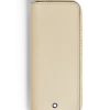 Etui für 2 Schreibgerät mit Reißverschluss aus Meisterstück Leder - Wolkiges Beige - Leder - MB221454 - Schreibgeräteetuis