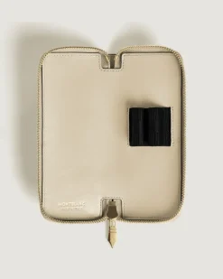 Etui für 2 Schreibgerät mit Reißverschluss aus Meisterstück Leder - Wolkiges Beige - Leder - MB221454 - Schreibgeräteetuis