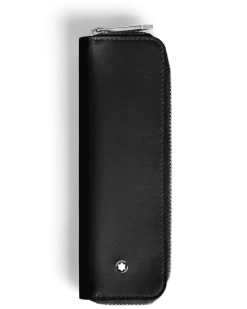 Etui für 5 Schreibgerät mit Reißverschluss aus Sartorial Leder - Schwarz - Leder - MB220372 - Schreibgeräteetuis