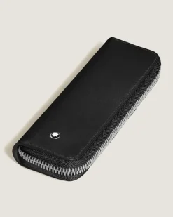 Etui für 5 Schreibgerät mit Reißverschluss aus Sartorial Leder - Schwarz - Leder - MB220372 - Schreibgeräteetuis
