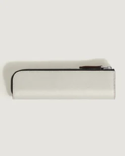 Etui für 1 Schreibgerät mit Reißverschluss aus Sartorial Leder - Elfenbein - Leder - MB223125 - Schreibgeräteetuis