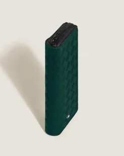 Etui für 2 Schreibgerät mit Reißverschluss aus Extreme Leder - British Green - Leder - MB220254 - Schreibgeräteetuis