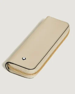 Etui für 1 Schreibgerät mit Reißverschluss aus Meisterstück Leder - Wolkiges Beige - Leder - MB221446 - Schreibgeräteetuis