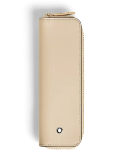 Etui für 1 Schreibgerät mit Reißverschluss aus Meisterstück Leder - Wolkiges Beige - Leder - MB221446 - Schreibgeräteetuis