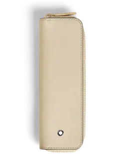 Etui für 1 Schreibgerät mit Reißverschluss aus Meisterstück Leder - Wolkiges Beige - Leder - MB221446 - Schreibgeräteetuis
