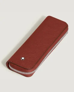 Etui für 1 Schreibgerät mit Reißverschluss aus Sartorial Leder - Red Oak - Leder - MB223091 - Schreibgeräteetuis
