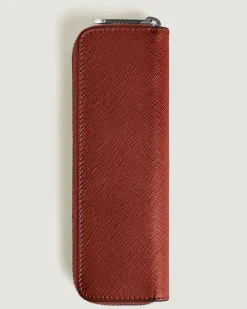 Etui für 1 Schreibgerät mit Reißverschluss aus Sartorial Leder - Red Oak - Leder - MB223091 - Schreibgeräteetuis