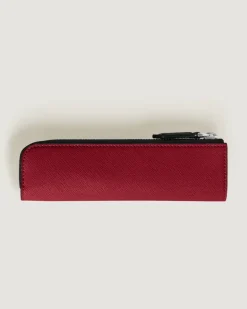 Etui für 1 Schreibgerät mit Reißverschluss „Year of the Horse“ aus hochwertigem Leder - Red - Leder - MB222858 - Schreibgeräteetuis