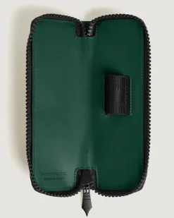 Etui für 1 Schreibgerät mit Reißverschluss aus Extreme Leder - British Green - Leder - MB220252 - Schreibgeräteetuis