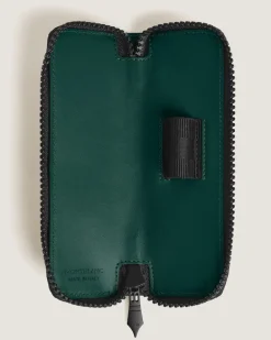 Etui für 1 Schreibgerät mit Reißverschluss aus Extreme Leder - British Green - Leder - MB220252 - Schreibgeräteetuis