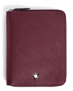 Etui für 5 Schreibgerät mit Reißverschluss aus Sartorial Leder - Cassis - Leder - MB199384 - Schreibgeräteetuis