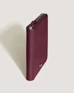 Etui für 5 Schreibgerät mit Reißverschluss aus Sartorial Leder - Cassis - Leder - MB199384 - Schreibgeräteetuis