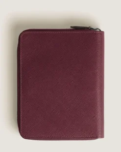 Etui für 5 Schreibgerät mit Reißverschluss aus Sartorial Leder - Cassis - Leder - MB199384 - Schreibgeräteetuis