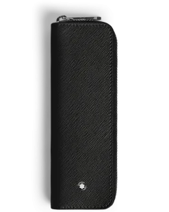Etui für 1 Schreibgerät mit Reißverschluss aus Sartorial Leder - Schwarz - Leder - MB220368 - Schreibgeräteetuis